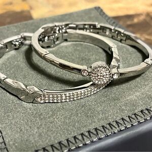 Michael Kors 3-pc Silver Bracelet Set